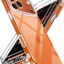 ivoler 3-in-1 Clear Case Designed for iPhone 17 Pro 6.3'' 2025 with 2 Pack Tempered Glass Screen Protector, Military Shockproof Hard Back Slim for iPhone 17 Pro Cover - Clear