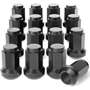 Orion Motor Tech 3/8"-24 Lug Nuts, ATV Cone Seat Lug Nuts 3/8x24 Thread Size Wheel Lug Nuts Compatible with Polaris Ranger 700 RZR 900xp 800 S 570 and More, Set of 16, Black