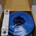 15.75 Ft Flex Track for Kids, Flexible Race Track Compatible with Hot Wheels and Diecast 1/64th Cars, Roll-Up Portable Race Car Ramp Track with Suction Cups & Track Anchors & 4 Race Cars, Blue