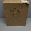 Yieach 6 Pack Large Stackable Clear Storage Bins with Lids,BPA FREE Pantry Organizers and Storage with Handle,Plastic Containers Organization and Storage for Kitchen,Refrigerator,Closet Organization