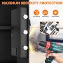 3.4 Cuft Large Home Safes with Fireproof Waterproof Bag, Digital Security Safe Box with Keypad Key and Removable Shelf, Anti-Theft Document Safe for Home Money Valuables