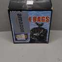 120 Count 55-60 Gallon Trash Bags, Tear-Free Large Black Garbage Bags for Kitchen, Office, Outdoor, Commercial Use, Lawn and Leaf Bags, Lightweight 17 Micron Design for Daily Dry Waste