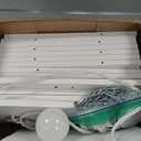 OUTONLIFE 9 Tier Tree Bookshelf with Light, Remote & Timer, Dimmable Tall Floor Book Shelf, Narrow Wood Bookcase, Small Book Organizer Shelves for Living Room, Bedroom, Home Office (White)