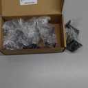 3-3/8" High Swivel Handrail Brackets for Staircase Stair Railing Heavy Duty Black Brackets with Screws (Fixed Stair handrail 5)