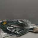 Pre-lit Mini Christmas Tree, Tabletop Artificial Fiber Optic Christmas Trees with Gold Base -24 Inch  (Green)