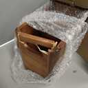 Extra Large Farmhouse Utensil Holder for Kitchen Counter, Large Wooden Utensil Holder with 4 Compartments