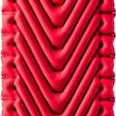 Klymit Insulated Static V Luxe Inflatable Sleeping Pad for Camping, Lightweight Hiking and Backpacking Air Bed For Cold Weather,Red