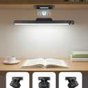Ferswe 3W Motion Sensor Rechargeable Light Bar with Remote, Eye-Friendly Closet Lights with Battery Display, 2000mAh Makeup Lighting, Magnetic Light Bar for Cabinet, Closet, Bathroom and Desk