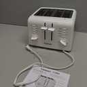 Cuisinart 4-Slice Compact Plastic Toaster, White, CPT-142P1