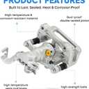 Rear Brake Calipers for Ford Fusion 2006-2012, for Mazda 6 2006-2013, for Lincoln MKZ 2007-2012, Zephyr 2006, for Mercury Milan, Rear Left and Right with Bracket, Replace# 18-B5002 18-B5003, 2-PC