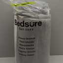 Bedsure GentleSoft Sherpa Fleece Blankets Queen Size for Bed - Thick and Warm Throw for Women and Men, Soft Fuzzy Plush Queen Blanket for Winter, Grey, 90x90 Inches