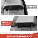 RAZPOY Armrest Box Switch Trim Cover Compatible with 2021-2023 Ford Bronco Carbon Fiber Interior Accessories