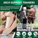 Plantar Fasciitis Orthotic Shoe Insoles, QBK High Arch Support Inserts for Dispersal Heel Pressure and Pain Relief,  L:(Men9-11/Women10-12)
S:(Men5-6/Women6-7)