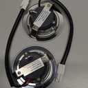 12V DC 1.5W Range Hood Lights with EL Socket, 2Pack Hole Closet Stove LED Light Recessed, Bright White Kitchen Range Hood Light Bulbs Replacement, 6500K (EL Socket-Male-Transparent)