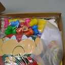 127 PCS Birthday Party Favor Supplies, Birthday Party Decorations Set Includes 50 Stickers, 15 Slap Bracelets, 10 Bracelets, 10 Button Pins, 10 Key chains, 10 Box, 10 Mask, 12 Stamp