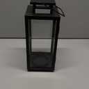 HD Designs  Stainless Decorative Candle Lantern Hanging Decor Hurricane Lantern Candle Holder for Festival Ceremony Home Decor, Both Indoor & Outdoor Use, Black 