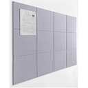 Wall Tiles | Large Cork Board Alternative | Aesthetic Felt Bulletin Board for Office, Home & Classroom | Large Cork Boards for Walls Pinboard (12-Pack) | Purple