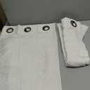 VOILYBIRD Palma Linen Semi Sheer Curtains for Bedroom 63 Inch Length Light Filtering Draperies Bronze Grommet Set of 2 Panels (52''W x 63''L, Beige)