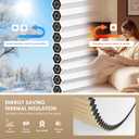 LazBlinds No Tools No Drill Cordless Cellular Shades, Blackout Light Blocking Honeycomb Shades for Home, Thermal Insulation Blinds for Windows, 46" W x 48" H, Beige