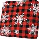 Smiry Printed Couch Cushion Covers, Stretch Soft Couch Covers for Sofa, Washable Non-Slip Sofa Slipcover Furniture Protector for Indoor and Outdoor (1 Pack, Burgundy)