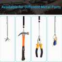 5 PCS Magnetic Telescoping Pick up Tools, 15 LBS, 8 LBS, 3.5 LBS, 1.5 LBS Magnet Stick Screws Parts Finder, with Rectangle Magnet Tray, Pickup Nails, Metal Retrieving (Medium)