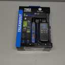 Motorola Solutions, Portable FRS, T802, Talkabout, TwoWay Radios Waterproof IP54 Walkie Talkie Emergency Preparedness, Rechargable, 22 Channel, 35 Mile, Black W/Blue, 2 Pack