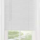 Cordless 1" Vinyl Mini Blind, 28" Wide x 64" Long, White