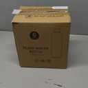 Sursip 18oz Glass Water Bottle Set of 6, Clear glass juice bottle for juicingReusable Drinking Bottles with Stainless Steel LidBeverage Storage Containers for Refrigerator-BPA FreeLeak Proof