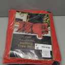 ZOBER 600D Oxford Fabric Large Rolling Christmas Tree Storage Bag - Fits 9 Ft Artificial Trees - Waterproof Christmas Tree Bag For Storage Box For Xmas, Durable Handles and Wheels - Card Slot - Red