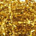 Caleihd Crinkle Cut Paper Shred Filler 1LB Shredded Paper for Gift Box Baskets Wrapping and Filling (Gold)