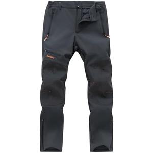 Postropaky Mens Hiking Snow Ski Pants Waterproof Outdoor Insulated Softshell Pants Snowboard Zipper Bottom Leg 32x34