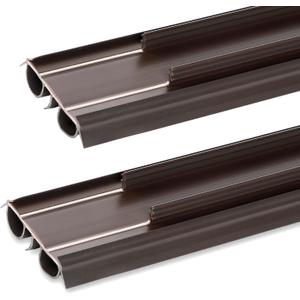 2PCS 36" Bubble Brown Pre Cut Kerf Door Sweep Kit 1-3/4" Wide Weatherstrip
