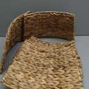 CENBOSS Rattan Christmas Tree Collar, Wicker Tree Skirt & Stand Base Cover (Brown Wash, 24 inch)