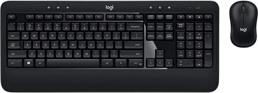 Logitech K540e Wireless Keyboard and M185 Wireless Mouse Combo — Keyboard and Mouse Included, Long Battery Life (with Mouse)