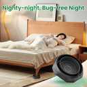 Bed Bug Interceptors, 12 Pack Bed Bug Traps, Insect Detector for Bed, Sofa & All Furniture. 24/7 Monitor, 360 Protection for Your Family's Peaceful Sleep, Black (Black-12 Pack)