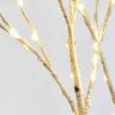 LITBLOOM Lighted White Twig Branches 32IN 100 LED with Timer Battery Operated, Artificial Tree Branch with Warm White Lights for Holiday Xmas Home Decoration Indoor Outdoor Decor