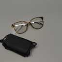 Gaoye Blue Light Blocking Glasses - Trending Round TR90 Frames, Metal Arms, UV400 Protection - Matching Soft Case (*1-tea Leopard/Transparent Lens)