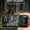 Assark Trail Camera 64MP 4K with Fixed Solar Panel, 6000mAh Game Camera with Night Vision Motion Activated Waterproof IP66 for Wildlife Deer Critter, Outdoor WiFi Trail Cam, 32GB SD Card Included