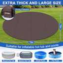 Nuanchu 78" Round Hot Tub Pad, 0.6 in Thick EVA Foam Hot Tub Mat, Brown