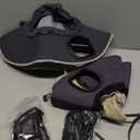 2 Set Wide Brim Solar Fan Hats with 2 Solar Fan and Arm Sleeves Set Outdoor Fishing Bucket Hat for Men Women Hiking (Dark Grey and Khaki)