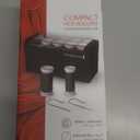 Remington Compact Ceramic Dual Voltage Hot Rollers for Long and Short Hair, Hair Setters, Hair Curlers, 1-1 " Purple/Black, 10 Piece Set