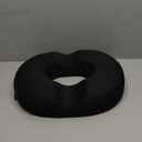 5 STARS UNITED Donut Pillow Hemorrhoid Tailbone Cushion  Large Cushion for Pain Relief  Coccyx, Prostate, Sciatica, Pelvic Floor, Pressure Sores, Pregnancy, Postpartum Recovery, Black