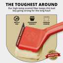 Grill Rescue Griddle Brush Bristle-Free, Heavy-Duty Griddle Cleaner for Flat Tops & BBQ Griddles | Heat Resistant, Safe for Nonstick Surfaces, Cast Iron & Stainless Steel (Griddle brush with scraper)
