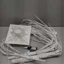 Nearly Natural 4ft. Pre-Lit Artificial White Weeping Willow Tree with 120 Warm White LED Lights