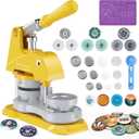 Button Maker Machine 3 Sizes, DIY Pin Ma3243242 Interchangeable Button-Models Badge Button Press Machine with 300 Sets 25+32+58mm Button Maker Supplies&Circle Cutter 2026 Upgrade