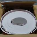 Duzzy Flexible Baseboard Molding Trim, 4 Inch(W) x 40 Feet(L) Peel and Stick Rubber Wall Trim Molding, Self-Adhesive Vinyl Wall Base Cove Base