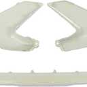 NewYall 3pcs Silver Front Bumper Skid Plate Molding Deflector Trim
