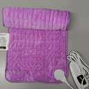Deepsoon Heating Pad,Electric Heating Pads for Back,Neck,Moist Heating Pad for Abdomen Shoulder Knee Legs,Dry/Moist Heat&Auto Shut Off,Mother's Day Birthday for Men and Women,Light Purple,24x12 Inch