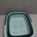 Collapsible Foot Bath Basin for Soaking Feet,Pedicure Foot Spa, Foot Tub with Handles and Massage Acupoint,Multifunction Collapsible Feeting Soak Tub-Green (1 Pack)