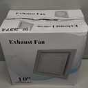 Exhaust Fan with Light, 12 inches Square Ceiling Mount Quiet Exhaust Fan with 12W 4000/5000/6000K Adjustable LED Light Combo, 1.0 Sones Low Quiet Ventilation Vents 110-220V for Office Hotel Home Bath